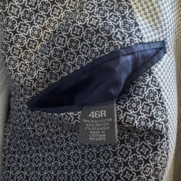 Madison Blue Sport Coat Modern Fit 46 R - Picture 3 of 3